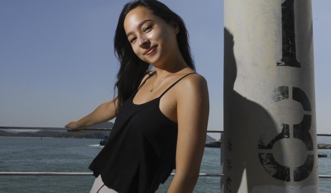 J Lou at the pier in Sai Kung in Hong Kong. The YouTube star talks about being a rice addict and why her most popular video with her mum was so nerve-racking to film. Photo: Dickson Lee