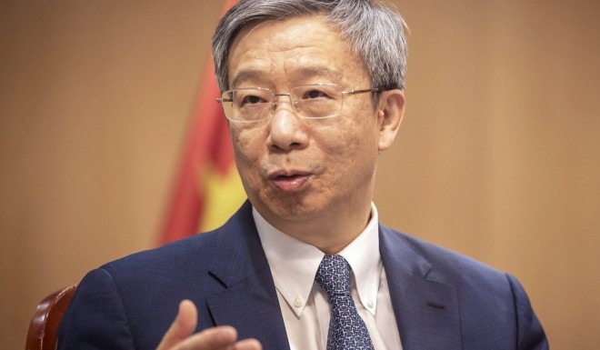People’s Bank of China chief Yi Gang said China had “basically completed” the top-level design, standard setting, research on functions and integration tests of the digital yuan. Photo: Bloomberg
