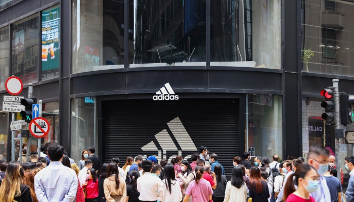 Adidas down store Hong Kong's Central prime business district | South China Morning Post