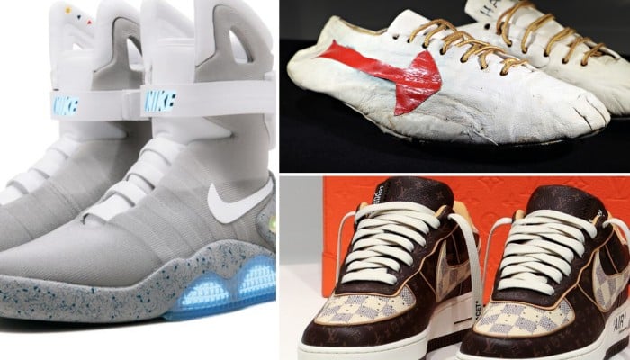 11 of the most expensive sneakers in history, from Kanye 'Ye' West's  Grammy-worn Nike Air Yeezys to Michael Jordan's game-worn kicks and Virgil  Abloh's Louis Vuitton Air Force Ones