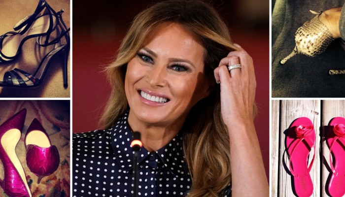 Inside Melania Trump's US$100,000 shoe collection: from Valentino