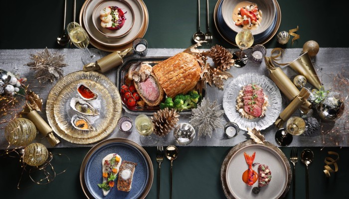 食器 NATAL DESIGN - NATAL DESIGN ROMANTIC MEAL DISH VEWEET 30 Piece Porcelain Santa Claus Red Dinnerware Set for