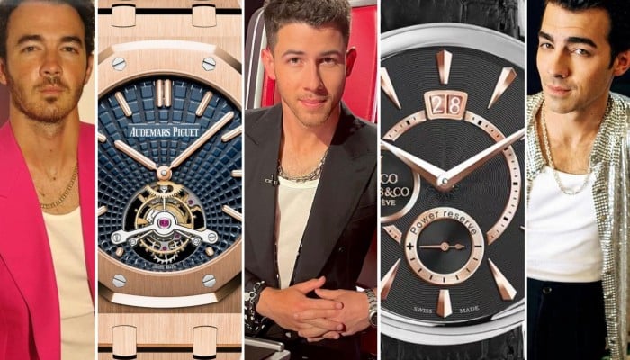 The Jonas Brothers most expensive watches ranked from Nick s US 1 million Bulgari Octo and Chopard at his wedding to Priyanka Chopra to Joe s Mickey Mouse Rolex and Kevin s Jacob Co. piece