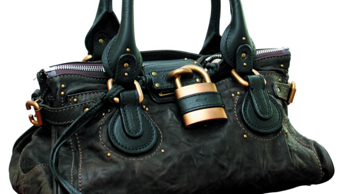 Chloe Sally Grained Leather Clutch Bag