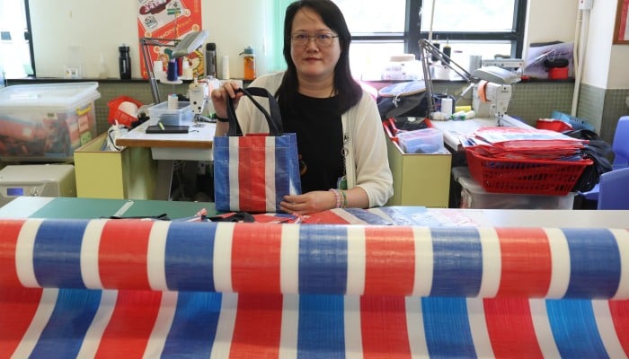 How Hong Kong's red, white and blue bags and striped fabrics are giving  people recovering from mental illness a sense of pride and hope