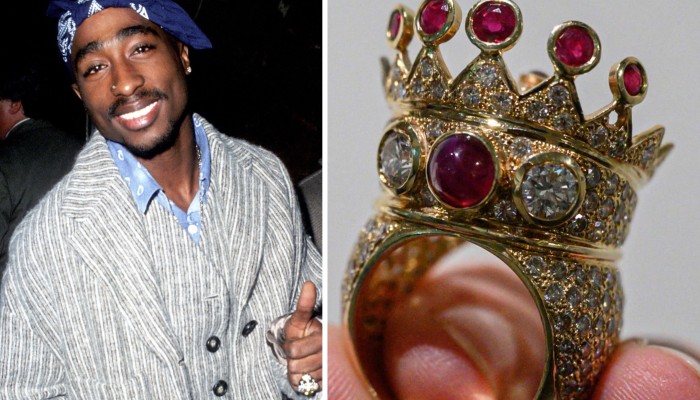 The Tupac Shakur ring that Drake bought for US$1 million: last worn at his  final appearance, Pac's personalised gold, ruby and diamond crown bling now  sits on the finger of a new hip-hop king | South China Morning Post