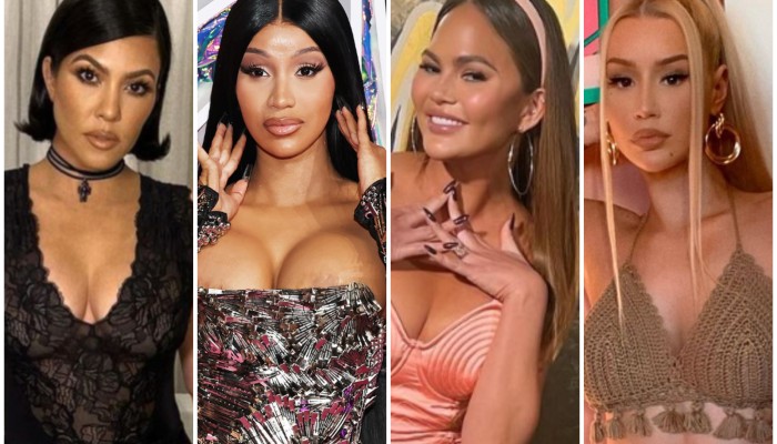 9 celebs who have admitted getting breast surgery: from Chrissy Teigen's '3  boob jobs' and Dolly Parton's US$1 million splurge, to Cardi B, Iggy Azalea  and The Kardashians' Kourtney K and Kylie