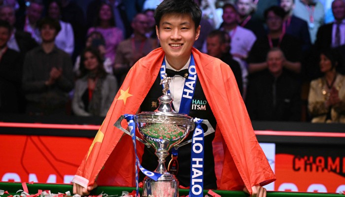 World Snooker Championship: Zhao Xintong wins historic first title