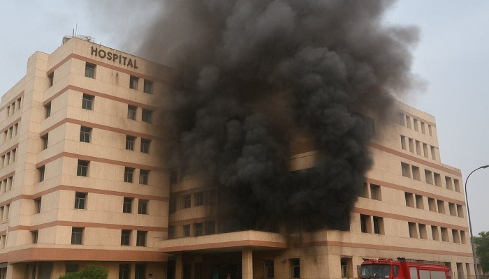 At least 6 killed, 5 injured in Indian hospital fire, short circuit suspected | South China Morning Post