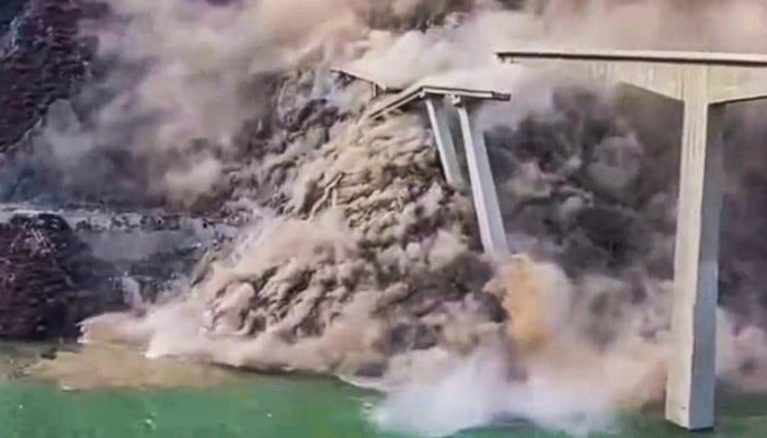 Section of new bridge collapses in China's Sichuan province | South China Morning Post