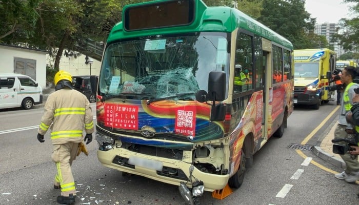 12 injured in traffic accident involving Hong Kong taxi, 2 minibuses | South China Morning Post