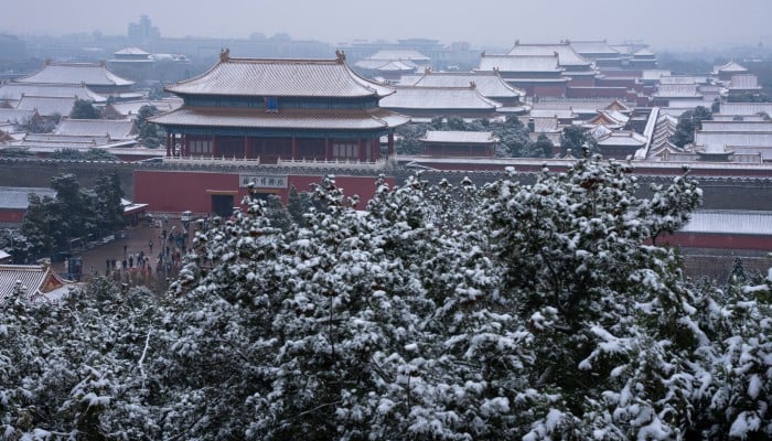Beijing witnesses spring snowfall | South China Morning Post