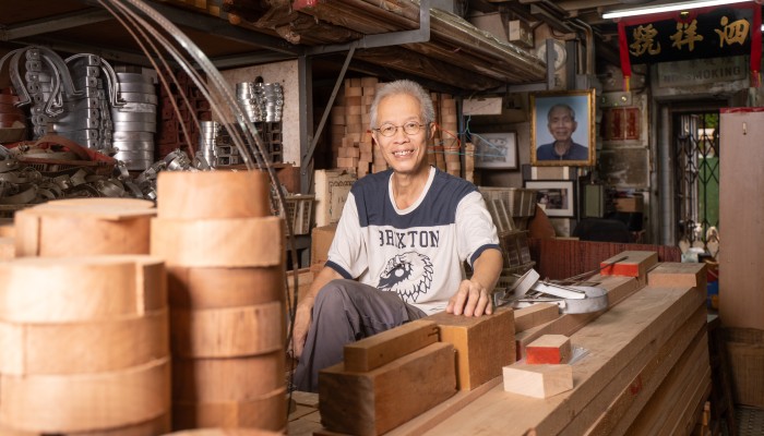 Louis Ho Kwok-biu, fourth-generation master carpenter of Sze Cheung, at his store in Yau Ma Tei. Photo: Alexander Mak