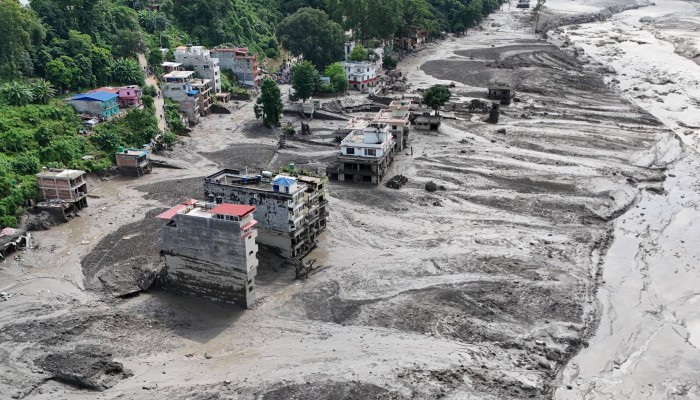 Rescue efforts continue along Nepal-China border after flash flood; scientists blame glacier collapse as anti-China misinformation spreads online