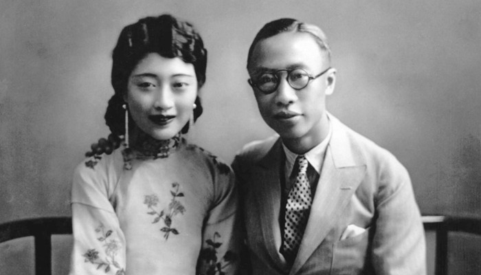 Wanrong and Puyi, in Tianjin, circa 1925. Photo: Getty Images
