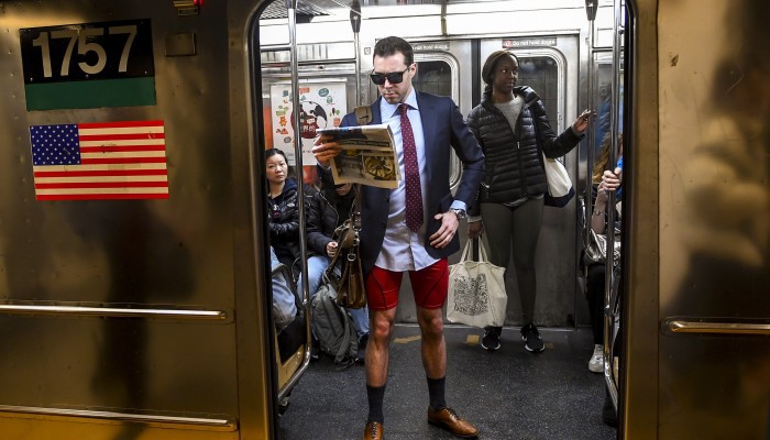 No pants subway ride in New York
