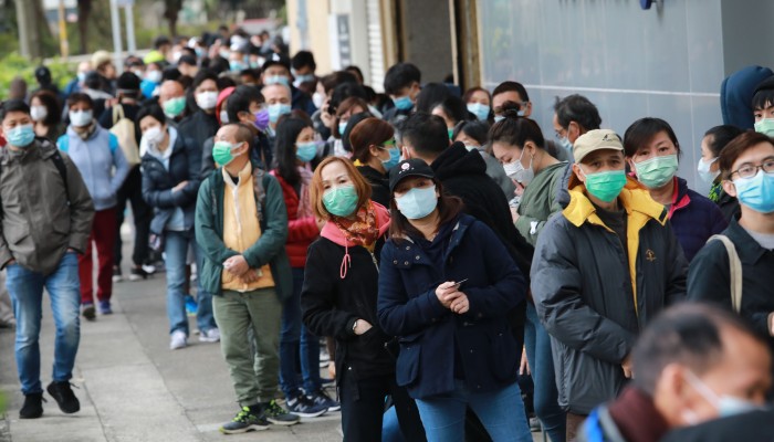 Coronavirus Desperate Scenes As 10 000 Queue For Masks At Hong