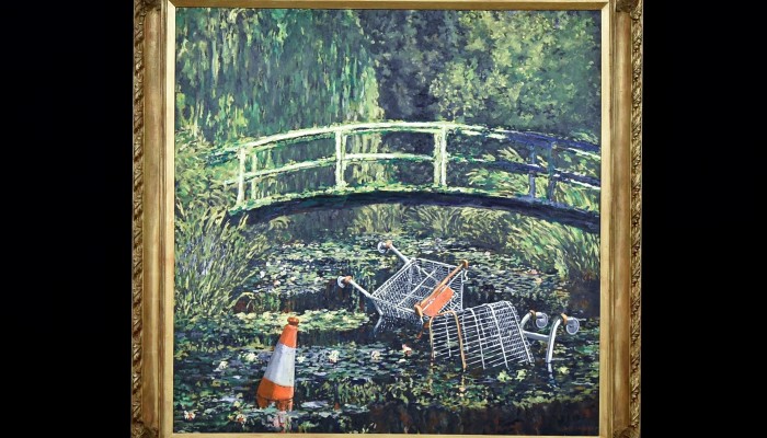 Banksy's Show Me the Monet sells for US$9.9 million to an Asian private  collector | South China Morning Post