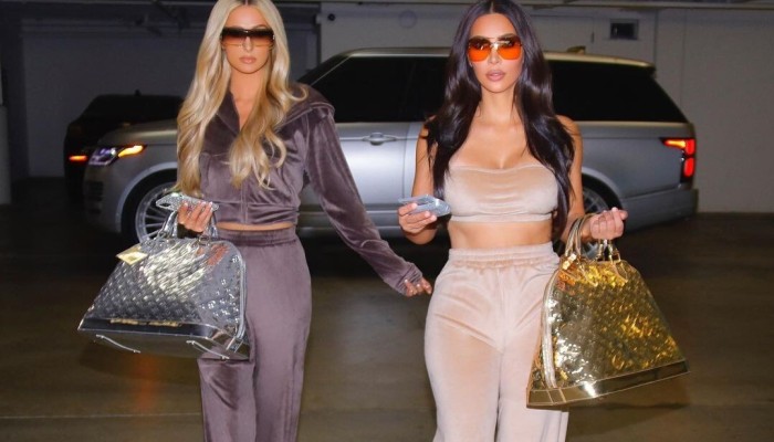 Kim Kardashian and Paris Hilton are spurring retro 2000s glam with