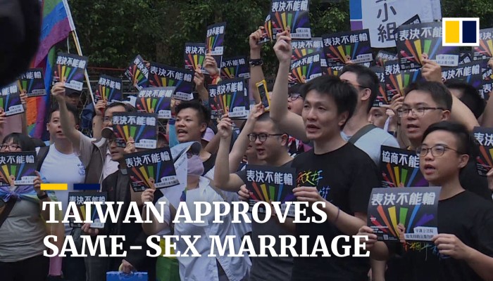 Taiwan legislature passes Asia’s first same-sex marriage law | South ...
