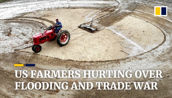 US farmers hurting over flooding and trade war | South China Morning Post