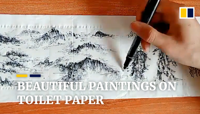 Beautiful Chinese paintings … on toilet paper | South China Morning Post