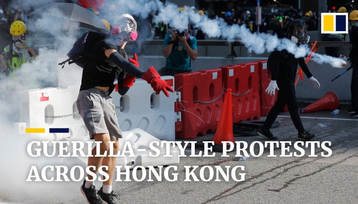 Flash mob protests fan out across Hong Kong | South China Morning Post