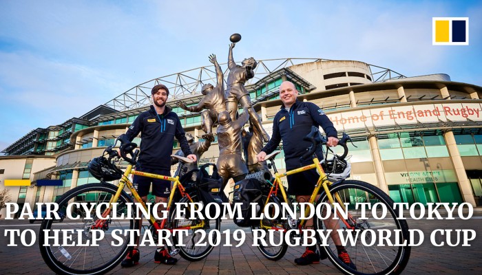 Pair cycling from London to Tokyo to help kick off 2019 Rugby World Cup ...