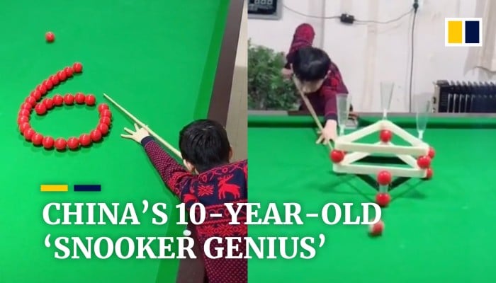Chinese boy becomes online star for his snooker trick shots | South ...