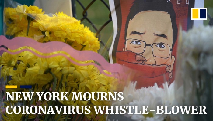 New York mourns coronavirus whistle-blower doctor Li Wenliang | South ...