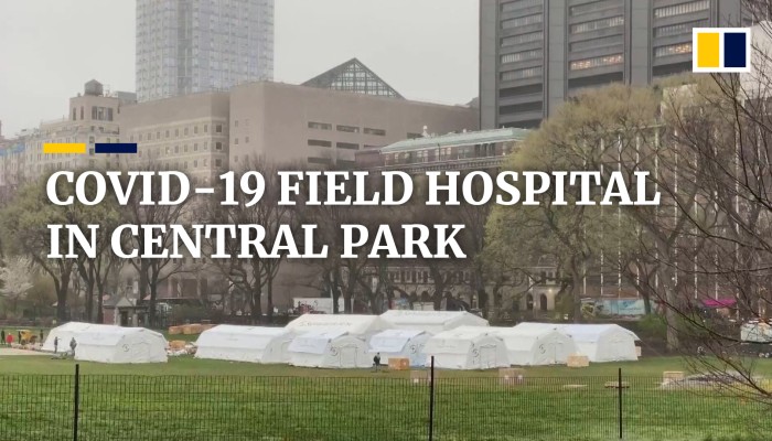 Coronavirus field hospital set up in New York’s Central Park as city’s ...