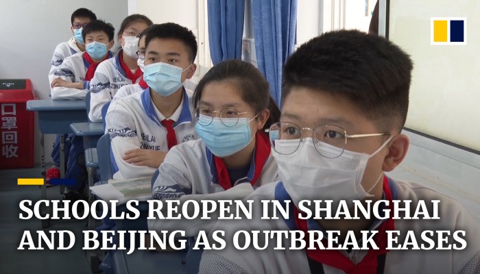 Coronavirus: More schools reopen in China for students preparing for ...