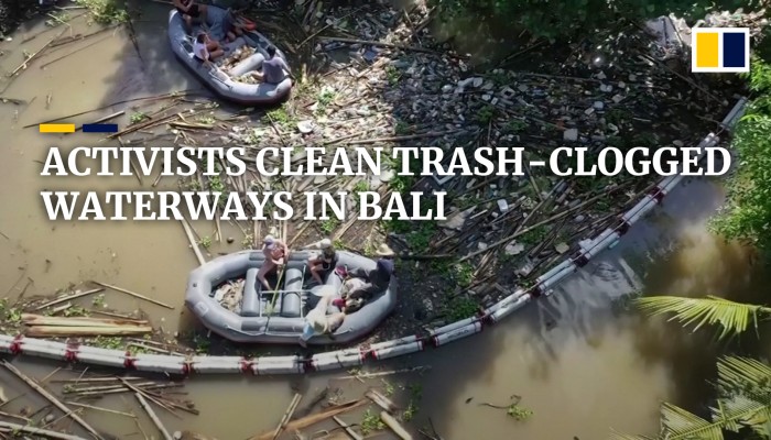 Indonesian activists use a new tool to stop trash from flowing into the ...