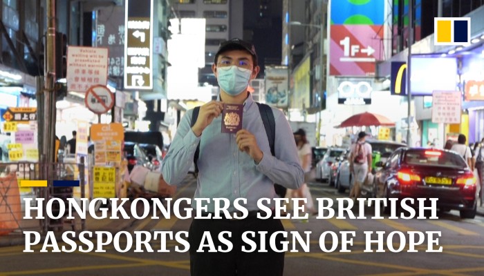 Hongkongers Fearing National Security Law See Bno Passports As Sign Of Hope South China 4814