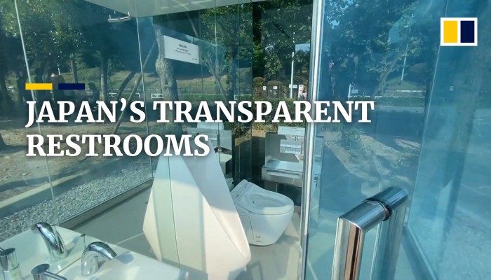 Japan’s transparent restrooms hope to dispel stereotypes of dirty ...
