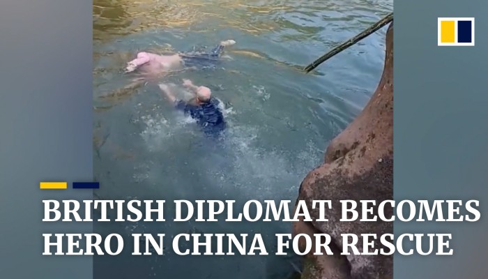 British diplomat becomes hero in China after saving student from river ...