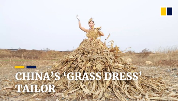 Meet China’s ‘grass dress’ tailor: farmer crafts clothing from crops ...