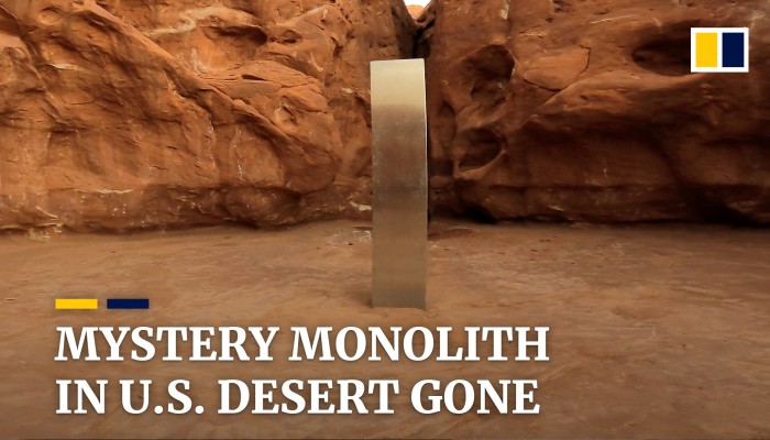 Mystery Metal Pillar Found In Us Desert Disappears South China Morning Post