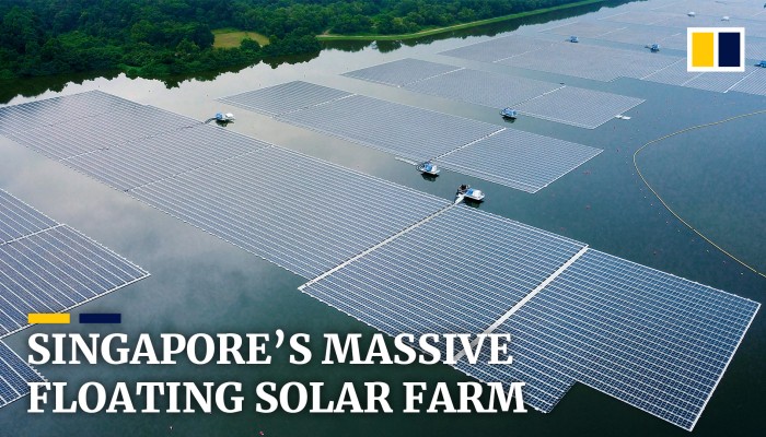 Singapore unveils one of the world’s biggest floating solar panel farms ...