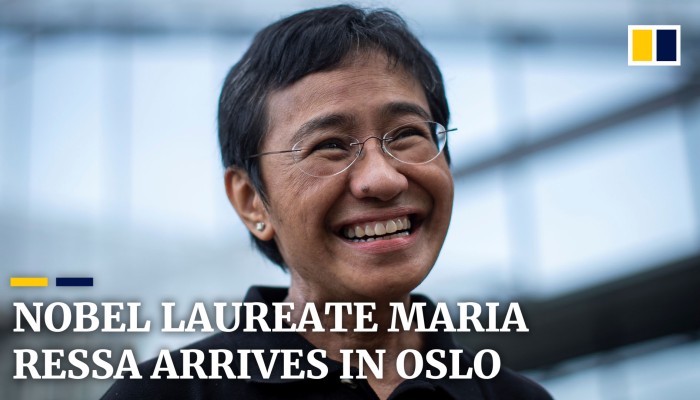 Journalist Maria Ressa in Oslo for Nobel Peace Prize | South China ...