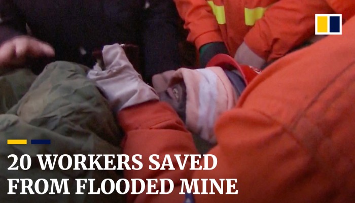 20 miners rescued from flooded coal mine in China, 2 dead