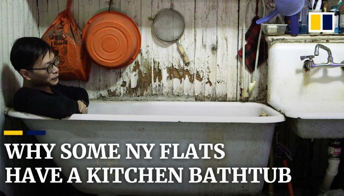 A Bathtub in the Kitchen? Not a Problem for New Yorkers. - The New York  Times