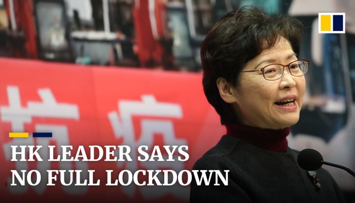 HK leader says no full lockdown