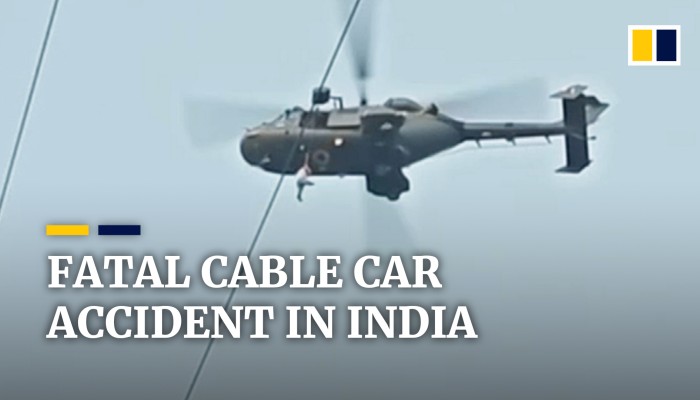 Fatal cable car collision in India leaves almost 50 people stranded mid ...