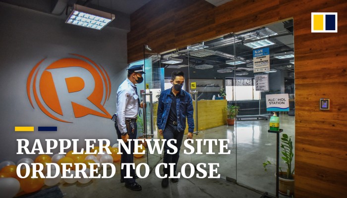 Philippine News Site Rappler Ordered To Close Just Before President’s ...