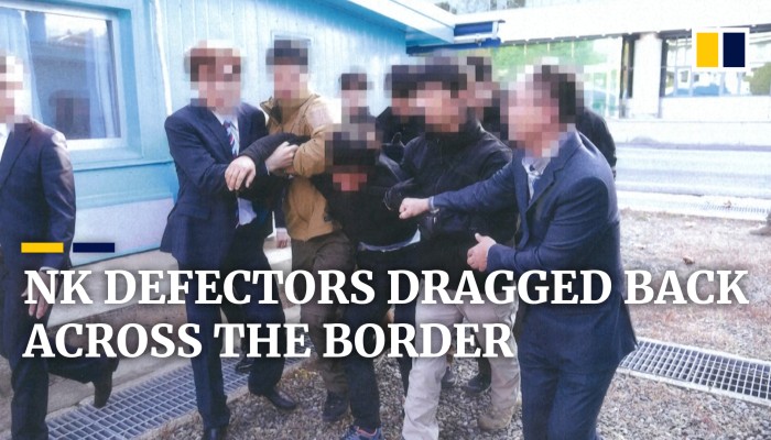 North Korean Defectors Shown Dragged Back Across The Border From South ...