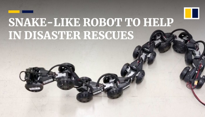 The snake-like robot that could help disaster rescue teams