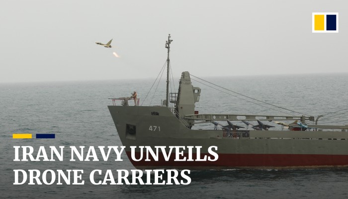 Iran unveils naval drone division as Biden seeks stronger ties in ...