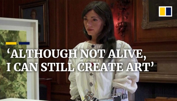 Robot Artist Ai Da Addresses Uk Parliament In Historic First South