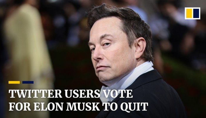 Twitter Users Vote For Elon Musk To Step Down As Platforms Ceo South China Morning Post 